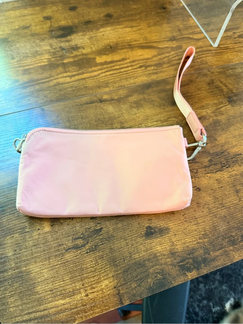 lululemon athletica Pink Wristlet Clutch with Detachable Strap